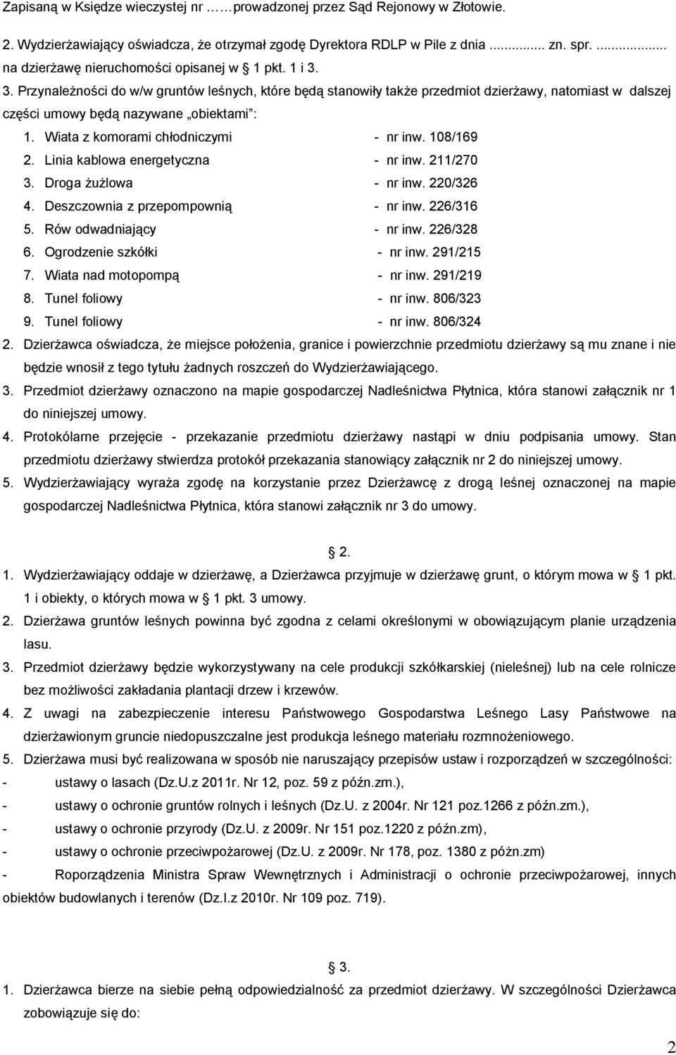 W NK tiata z komorami chłodniczómi - nr inwk NMULNSV OK iinia kablowa energetóczna - nr inwk ONNLOTM PK aroga żużlowa - nr inwk OOMLPOS 4K aeszczownia z przepompownią - nr inwk OOSLPNS RK oów