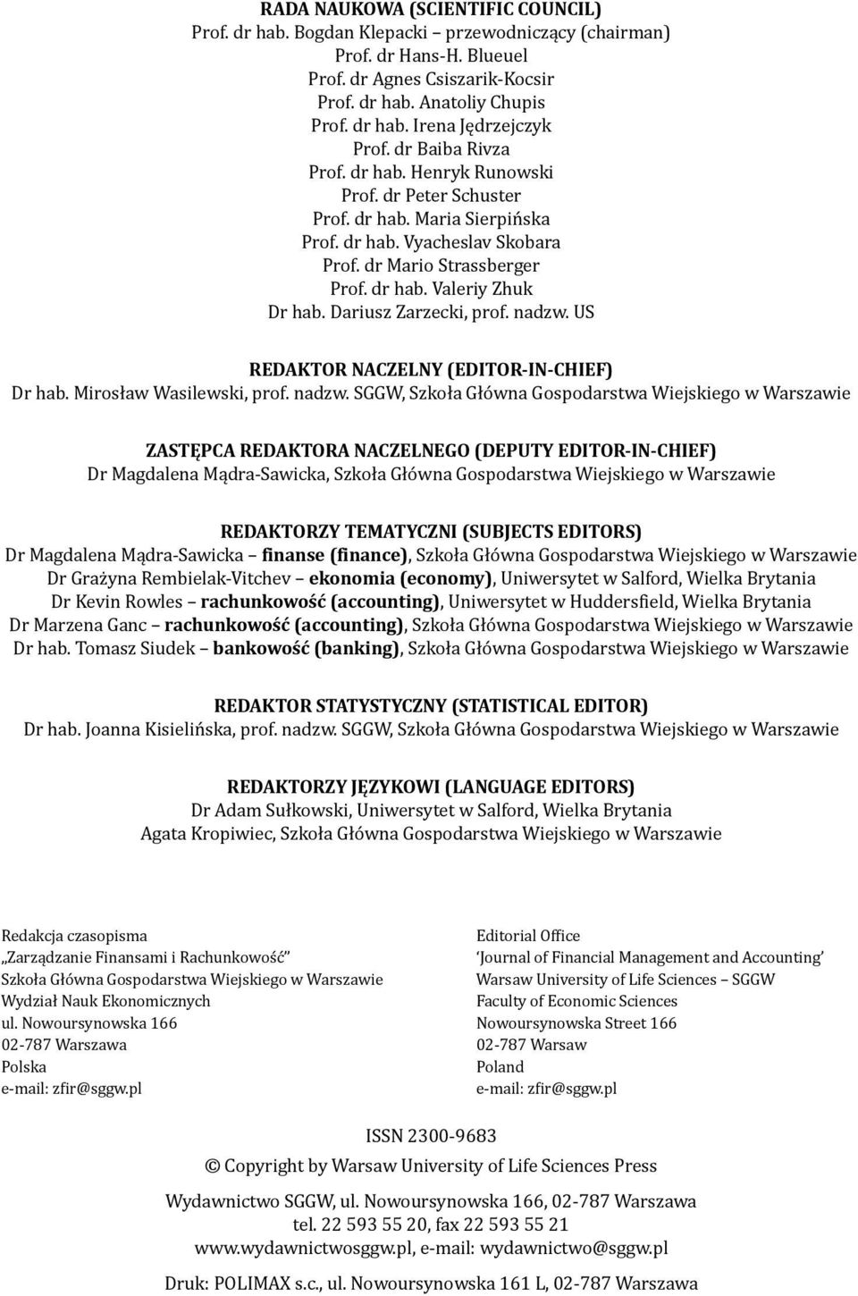 Dariusz Zarzecki, prof. nadzw.