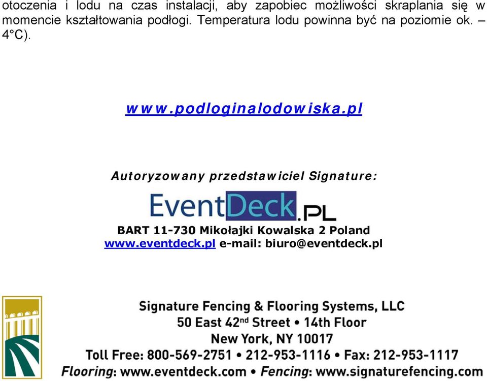 4 C). www.podloginalodowiska.