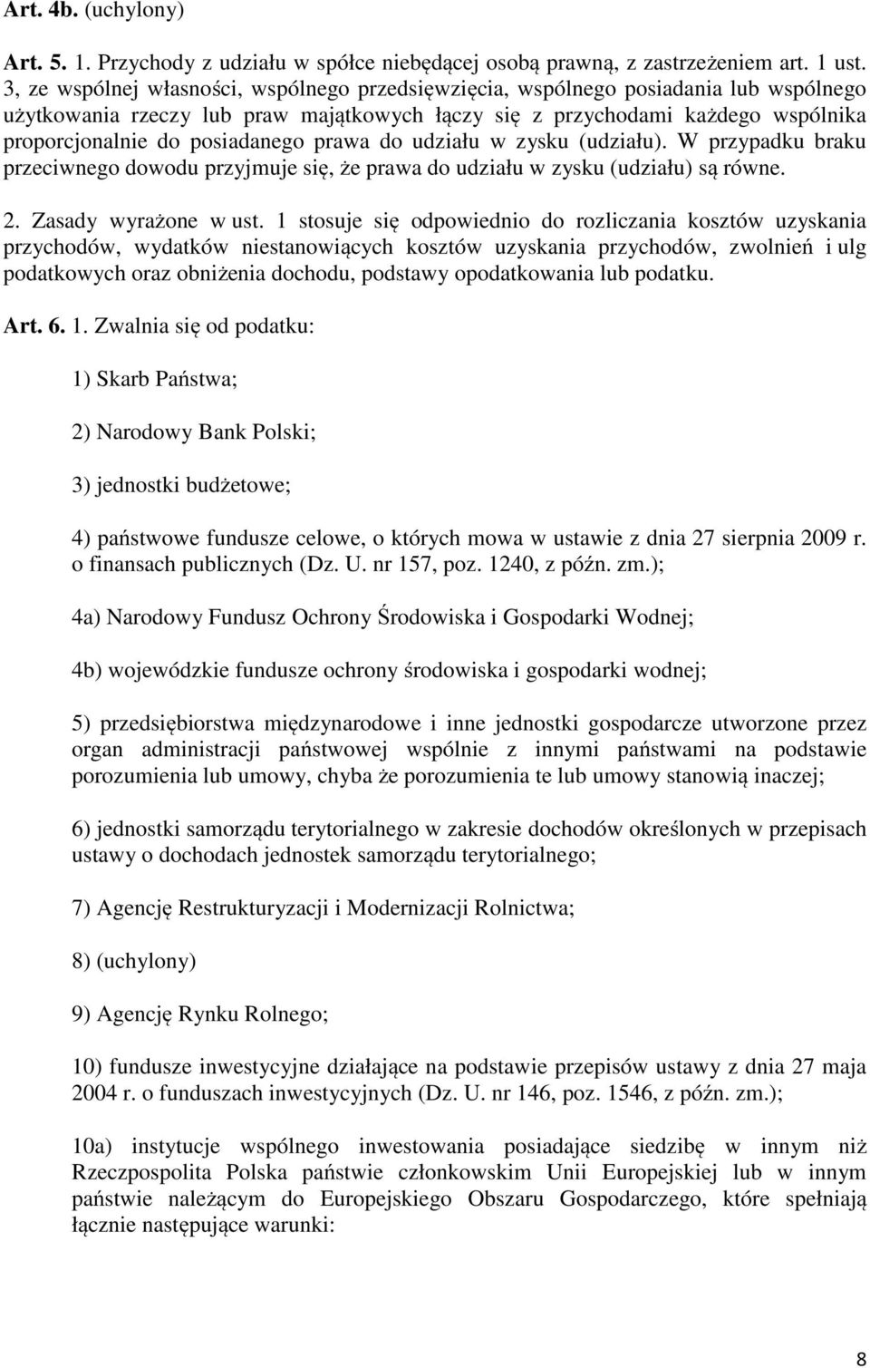 posiadanego prawa do udziału w zysku (udziału). W przypadku braku przeciwnego dowodu przyjmuje się, że prawa do udziału w zysku (udziału) są równe. 2. Zasady wyrażone w ust.