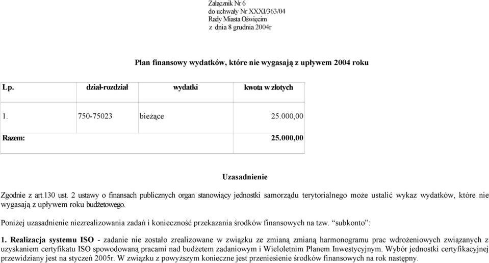 2 ustawy o finansach publicznych organ stanowiący jednostki samorządu terytorialnego może ustalić wykaz wydatków, które nie wygasają z upływem roku budżetowego.