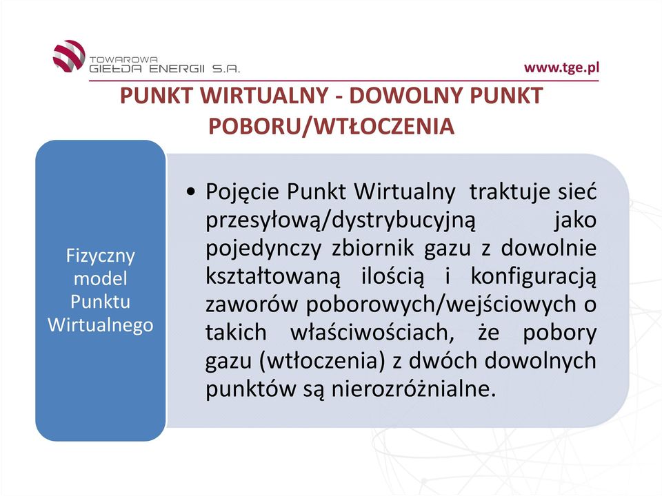 gazu z dowolnie kształtowaną ilością i konfiguracją zaworów poborowych/wejściowych o