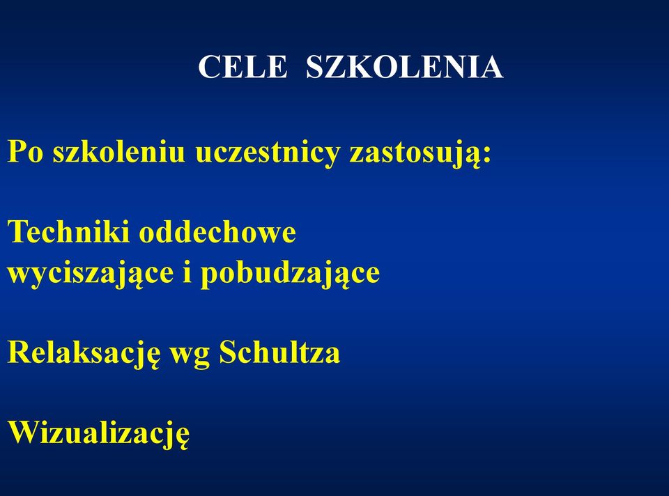 oddechowe wyciszające i