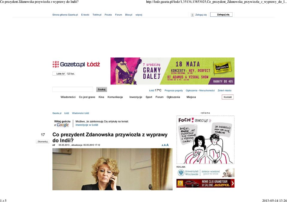 Forum Ogłoszenia Miejsca Kontakt Gazeta.