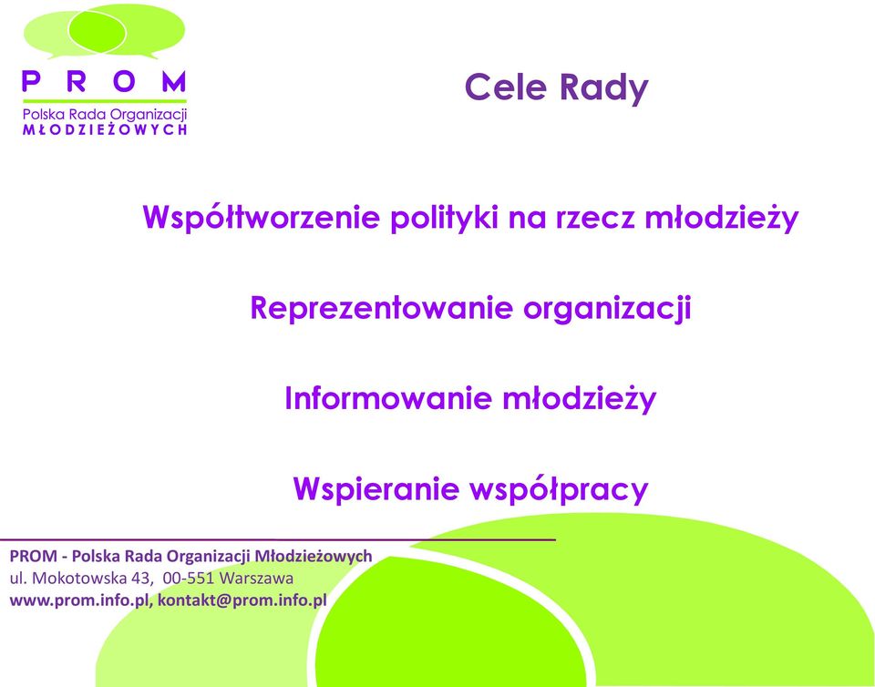 Reprezentowanie organizacji