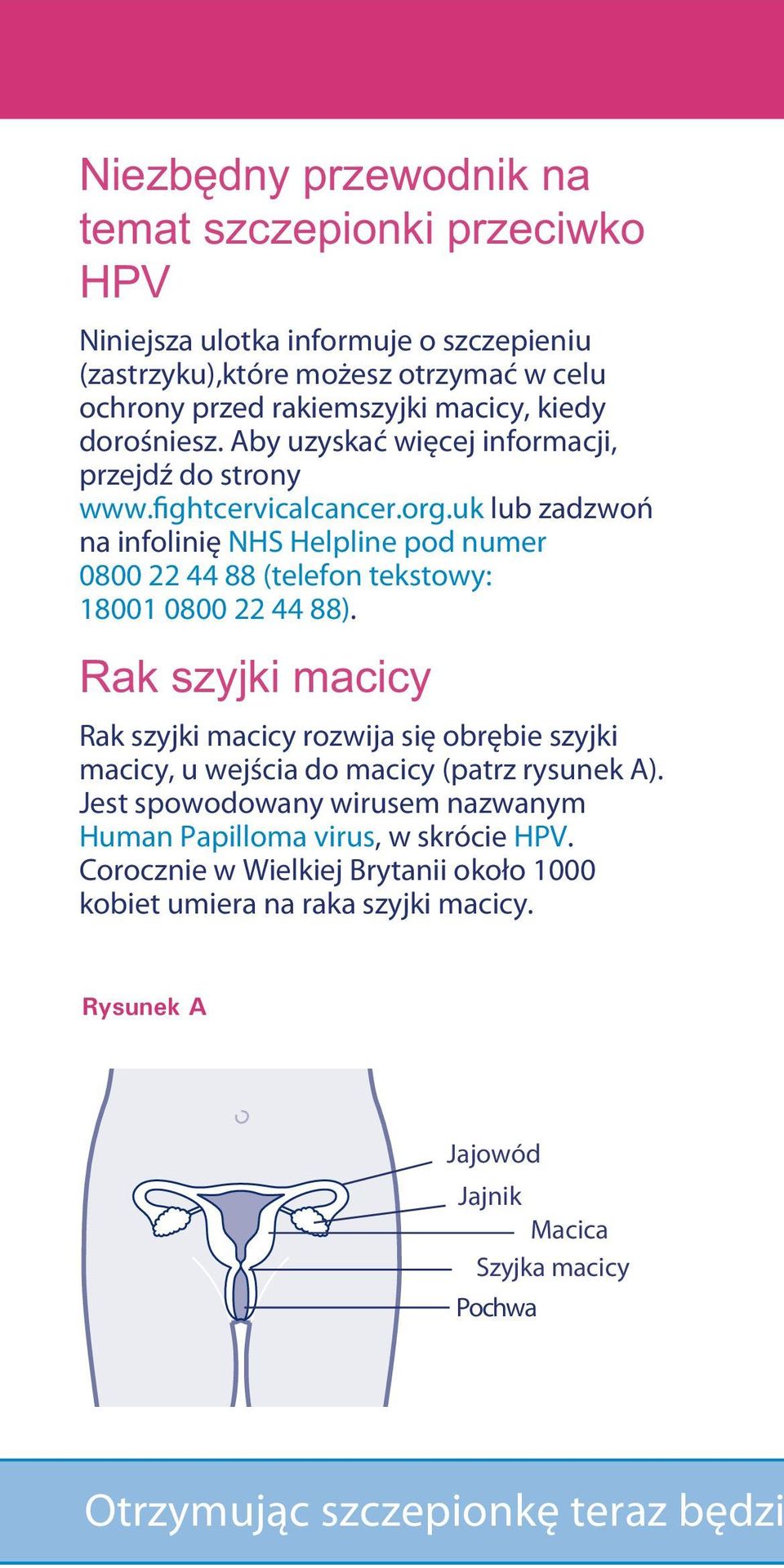 uk lub zadzwoń na infolinię NHS Helpline pod numer 0800 22 44 88 (telefon tekstowy: 18001 0800 22 44 88).