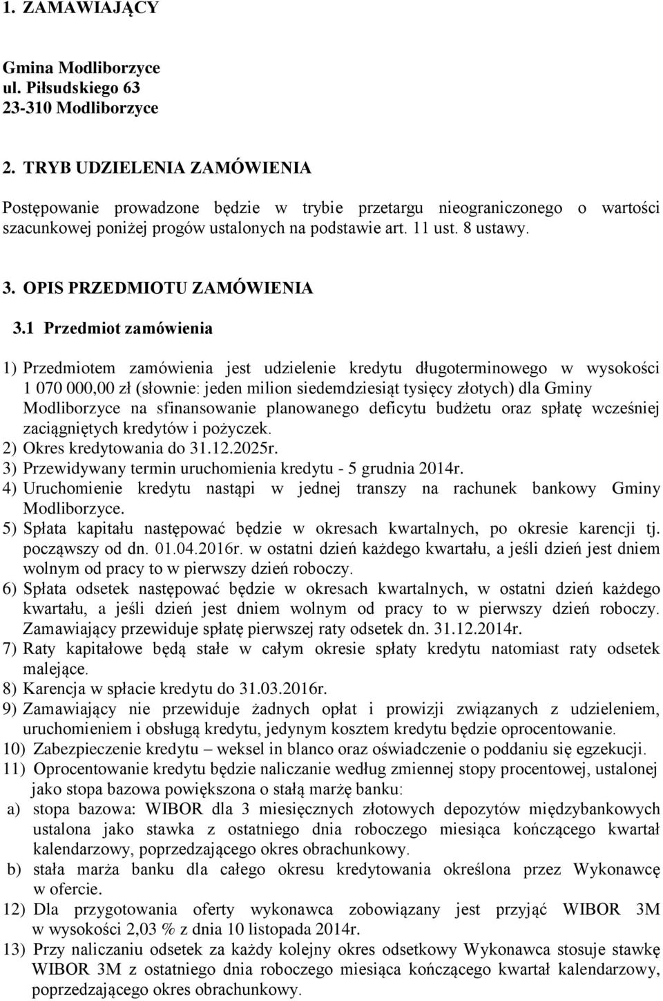 OPIS PRZEDMIOTU ZAMÓWIENIA 3.
