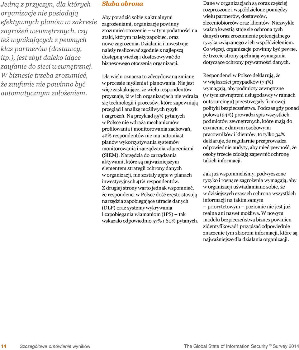 Działania i inwestycje klas partnerów (dostawcy, należy realizować zgodnie z najlepszą dostępną wiedzą i dostosowywać do itp.), jest zbyt daleko idące biznesowego otoczenia organizacji.