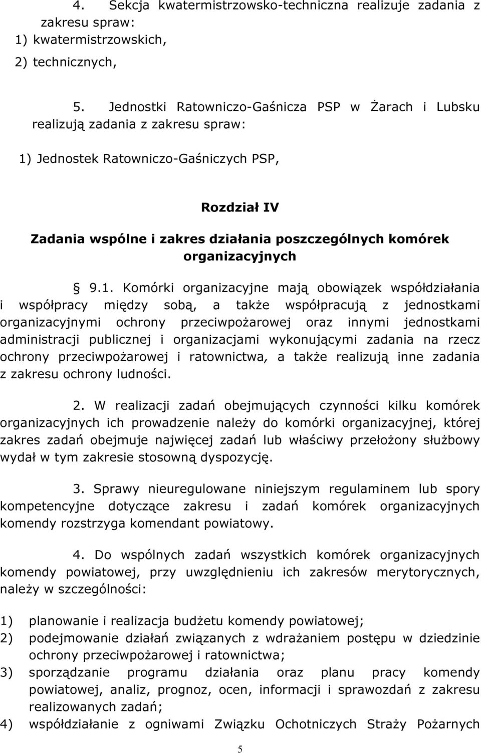 organizacyjnych 9.1.