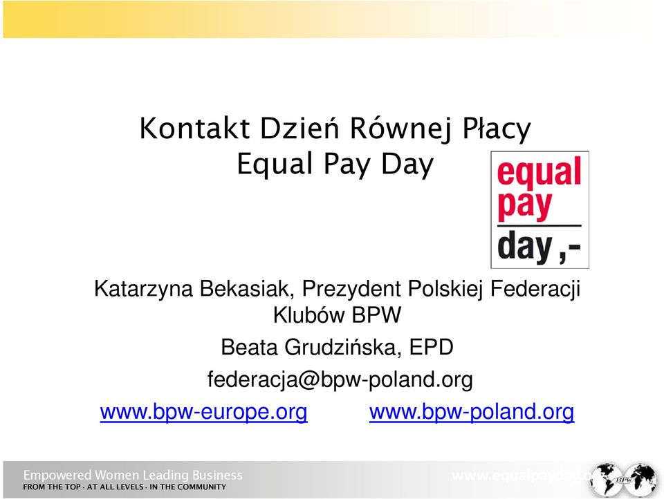Federacji Klubów BPW www.bpw-europe.