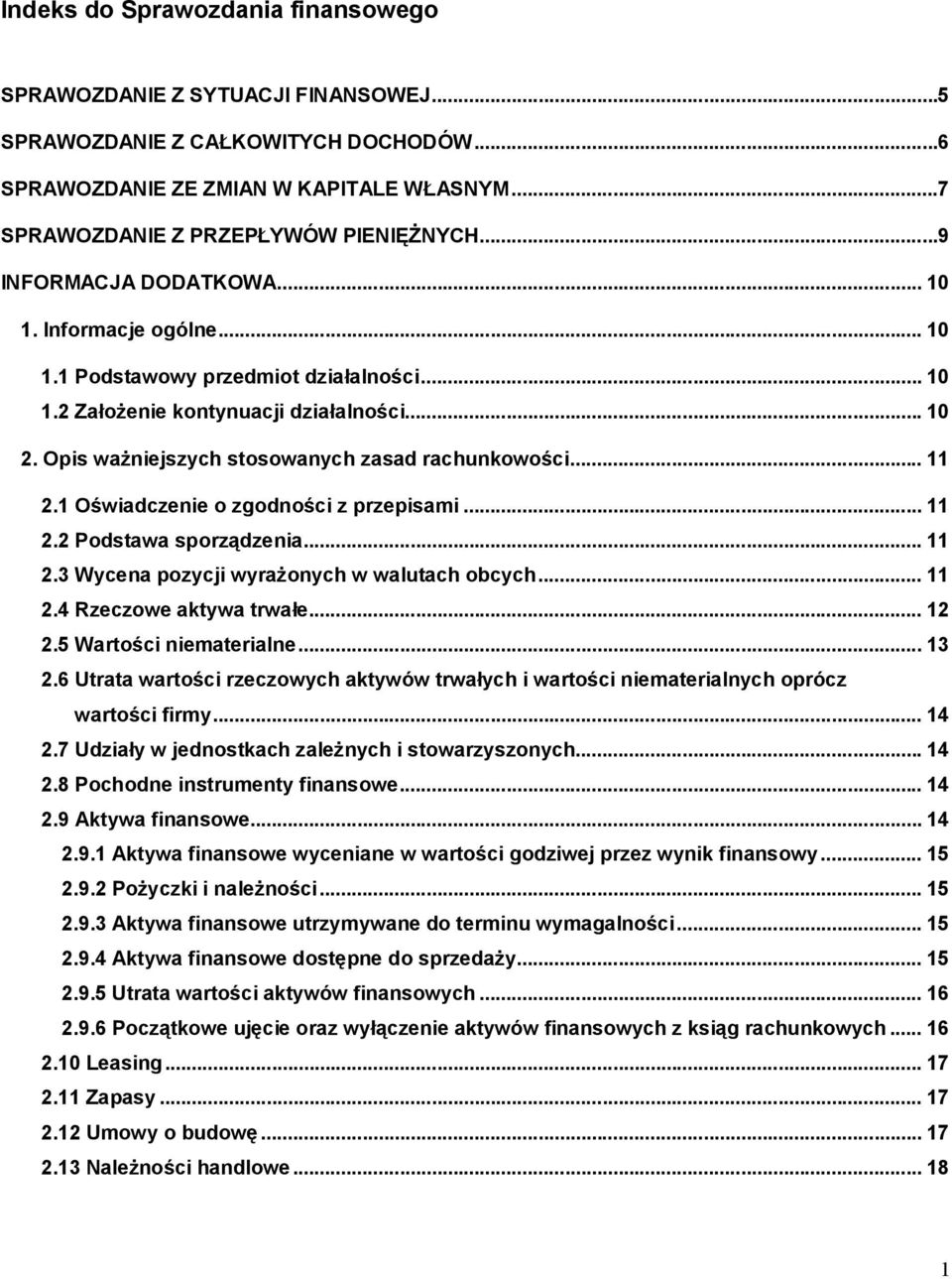 .. 11 2.1 Oświadczenie o zgodności z przepisami... 11 2.2 Podstawa sporządzenia... 11 2.3 Wycena pozycji wyrażonych w walutach obcych... 11 2.4 Rzeczowe aktywa trwałe... 12 2.5 Wartości niematerialne.
