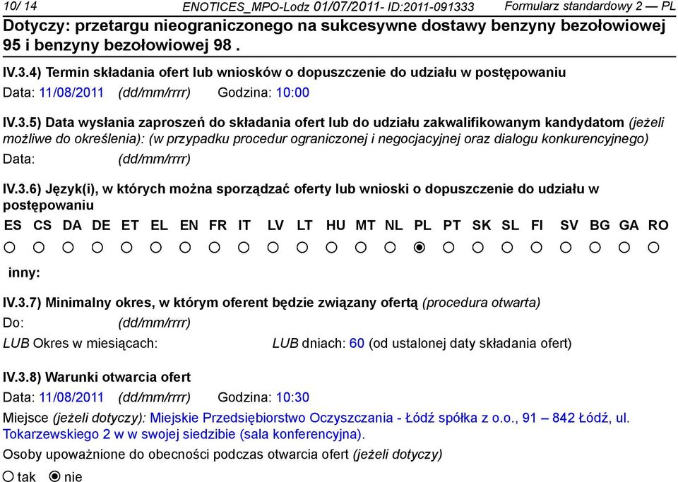 konkurencyjnego) Data: (dd/mm/rrrr) IV.3.