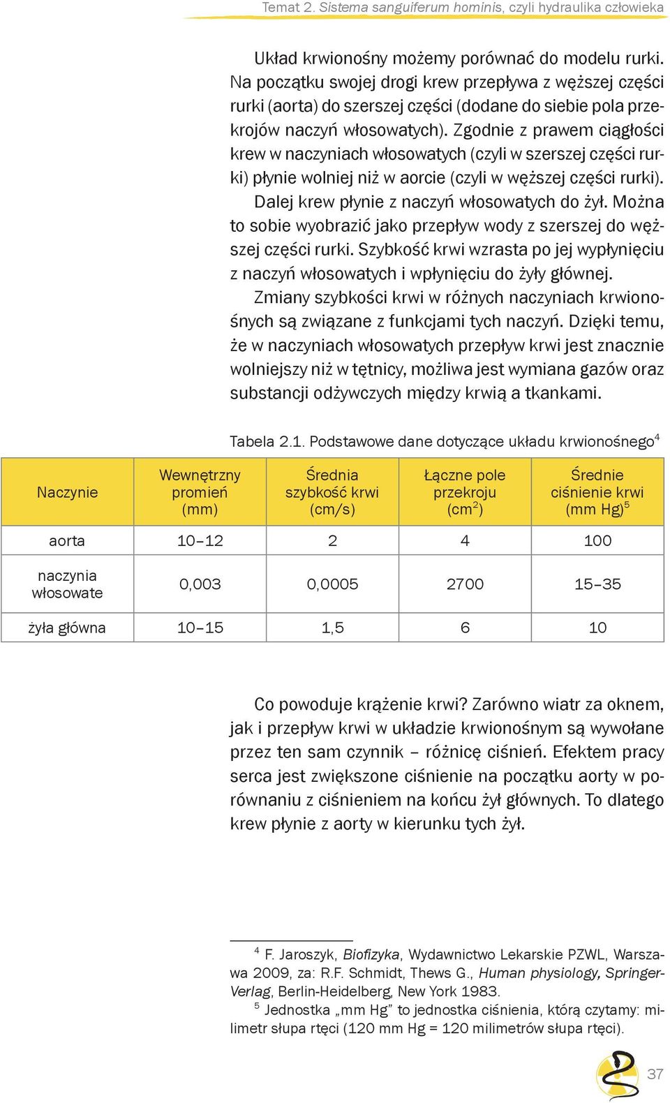 Można to sobie wyobrazić jako przepływ wody z szerszej do węższej części rurki. Szybkość krwi wzrasta po jej wypłynięciu z naczyń włosowatych i wpłynięciu do żyły głównej.