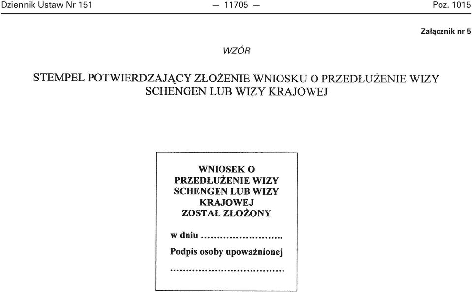 Poz. 1015 WZÓR