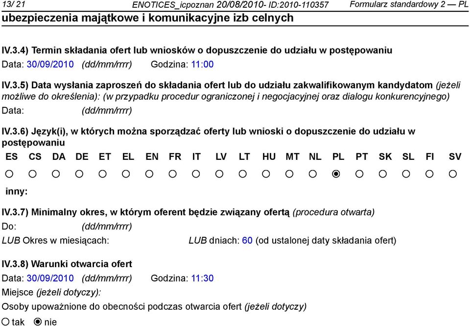 konkurencyjnego) Data: (dd/mm/rrrr) IV.3.