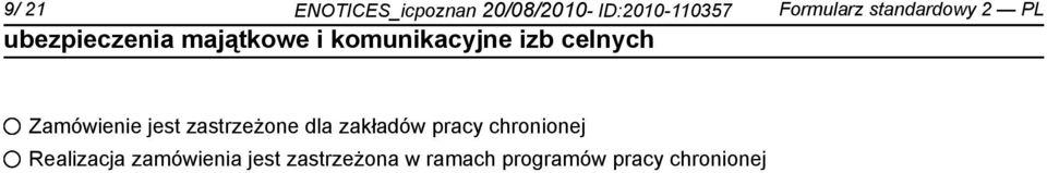 dla zakładów pracy chronionej Realizacja zamówienia