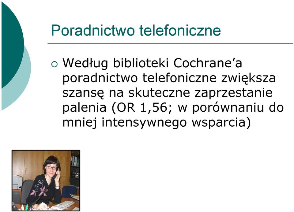 szansę na skuteczne zaprzestanie palenia (OR