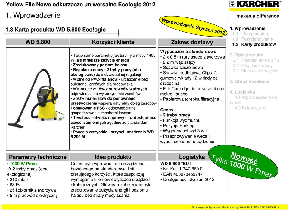 indywidualnej regulacji Wolne od PVC-/ftalanów - urządzenie bez substancji groźnych dla środowiska Wykonane w 15% z surowców wtórnych, odpowiedzialne wykorzystanie zasobów > 90% materiałów do