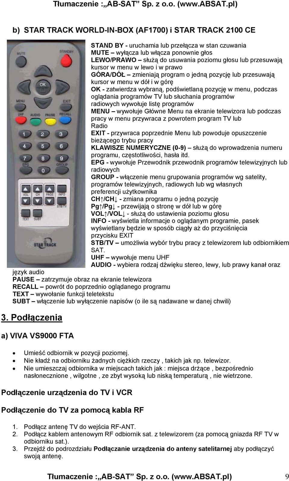 oglądania programów TV lub słuchania programów radiowych wywołuje listę programów MENU wywołuje Główne Menu na ekranie telewizora lub podczas pracy w menu przywraca z powrotem program TV lub Radio