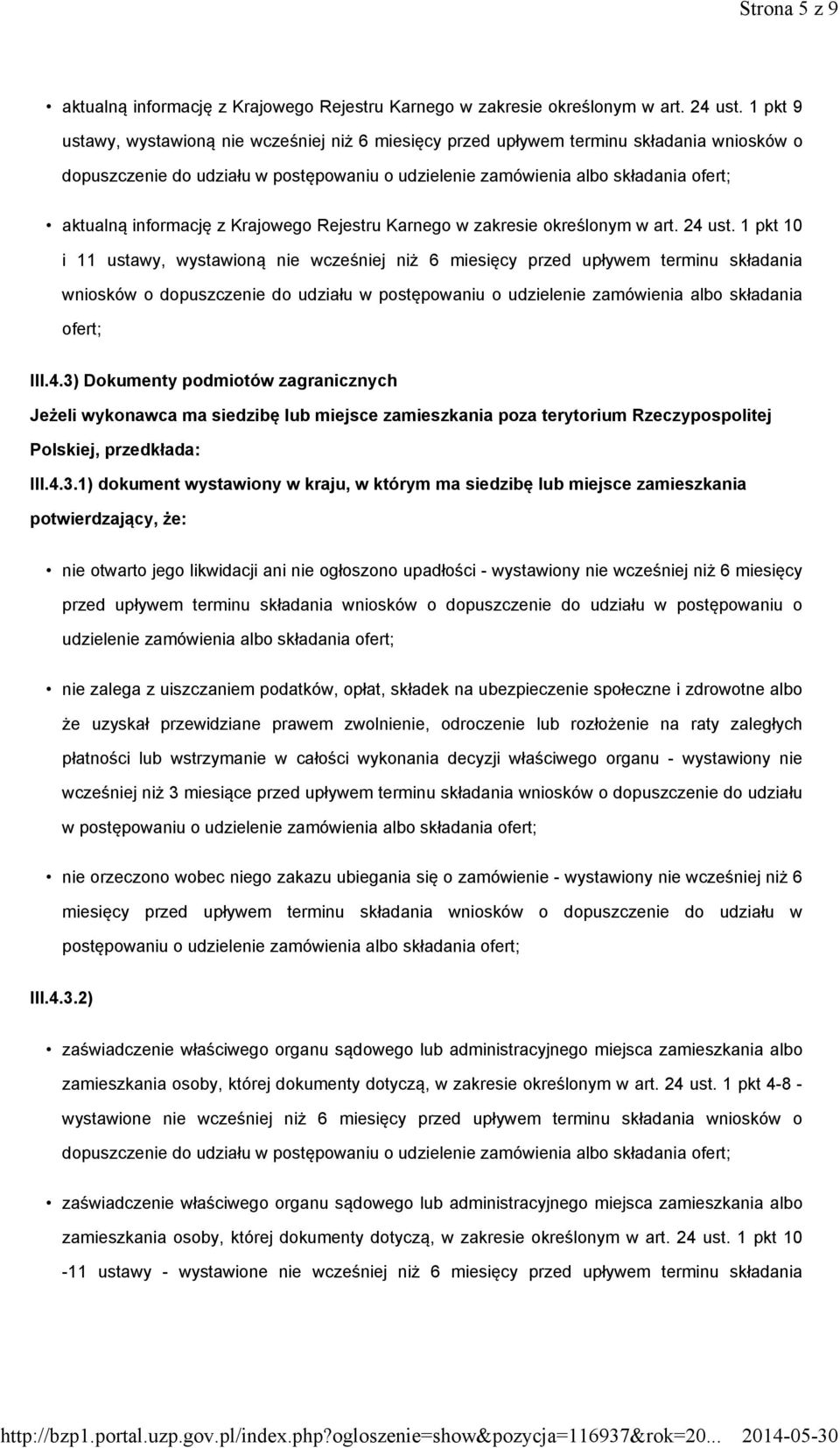 informację z Krajowego Rejestru Karnego w zakresie określonym w art. 24 ust.