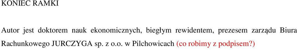 prezesem zarządu Biura Rachunkowego