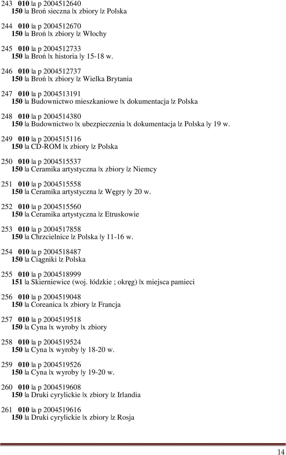 dokumentacja z Polska y 19 w.