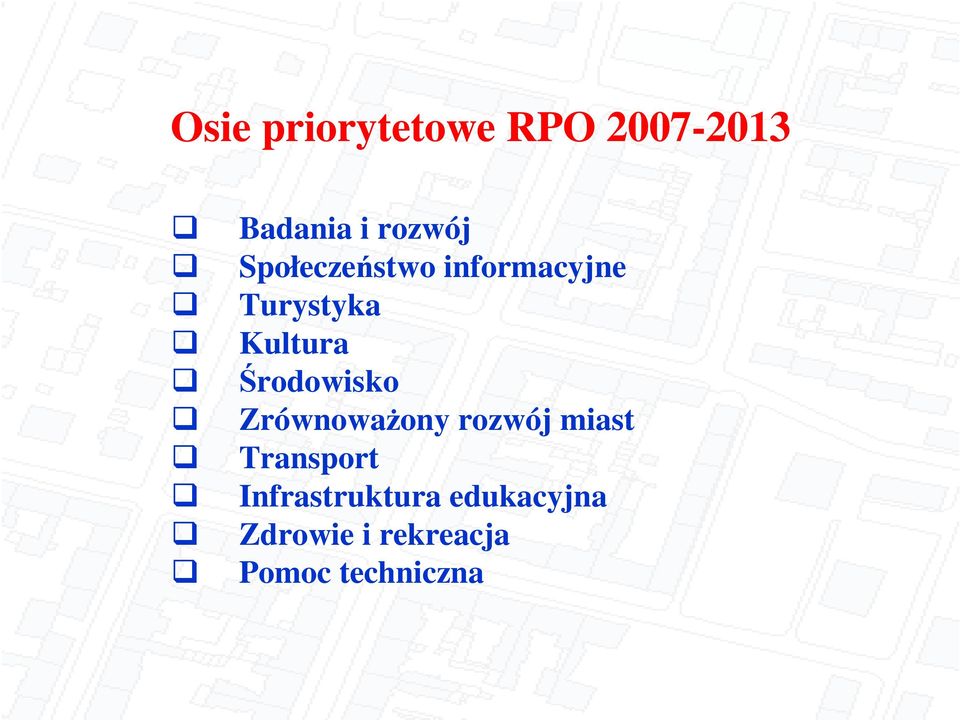rodowisko Zrównowaony rozwój miast Transport