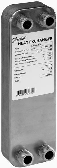 Arkusz informacyjny Lutowany wymiennik ciepła XB06 i regulator temperatury IHPT kompensowany przepływem z wbudowanym regulatorem p (NO) (PN16) Opis XB06 IHPT XB są to płytowe, lutowane wymienniki