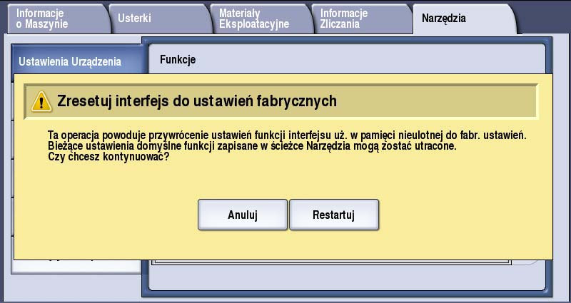 Ustawienia Urządzenia Strony konfiguracji/informacyjne Udostępnia różne opcje drukowania raportu konfiguracji i stron informacyjnych.