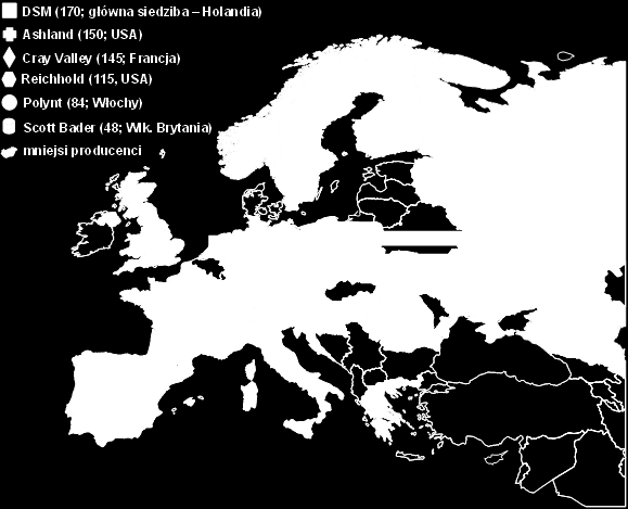 Sprawozdanie z działalności Grupy Ciech za 2011 rok 5 Działalność handlowa i produkcyjna Grupy Ciech (kontynuacja) 5.
