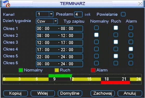 Obsługa rejestratora można przeglądać poszczególne klatki. Uwaga: Niektóre operacje (zmiana szybkości odtwarzania, kanału, oraz czasu) są dostępne w zależności od wersji.