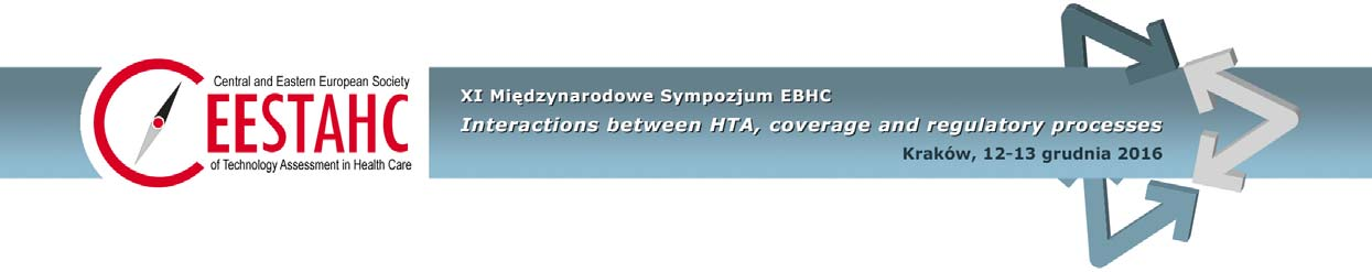 Warsztaty HTA W imieniu Stowarzyszenia CEESTAHC zapraszamy do udziału w czterech warsztatach HTA organizowanych w ramach XI Międzynarodowego Sympozjum EBHC Interactions between HTA, coverage and