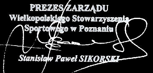 3. Zarząd w oparciu o 16 Statutu, ustala następujący klucz wyborczy: - dla klubów sportowych: za członkostwo w Wielkopolskim Stowarzyszeniu Sportowym 1 mandat oraz za poziom sportowy klubu w