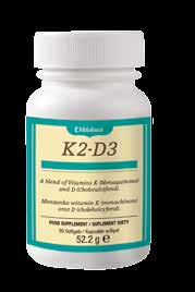 NOWOŚĆ + Wsparcie kości z K2-D3 1. To delikatna równowaga. Wapń jest niezbędny dla zdrowia kości, lecz kości również potrzebują witamin K i D.