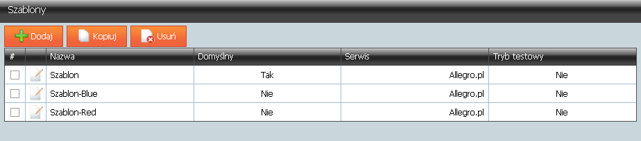 4 Przygotowanie szablonów Po przeprowadzeniu prawidłowej konfiguracji możesz przystąpić do wystawiania aukcji.