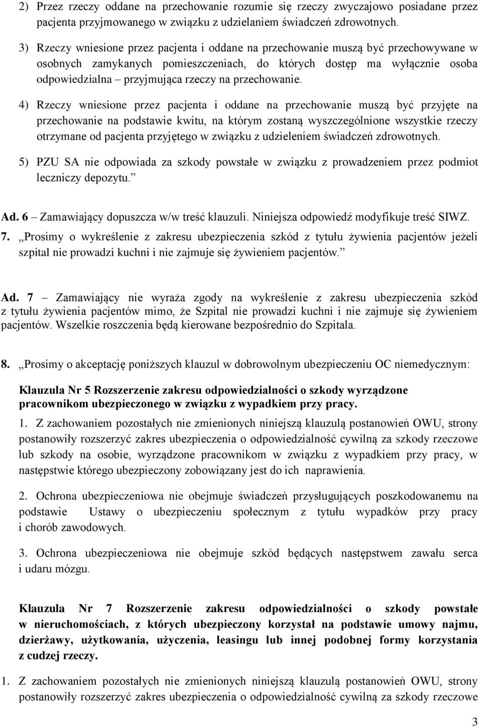 przechowanie.