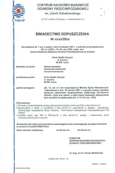 VI. data ważności świadectwa. V V II I II IV III VI V V Fot. 1.