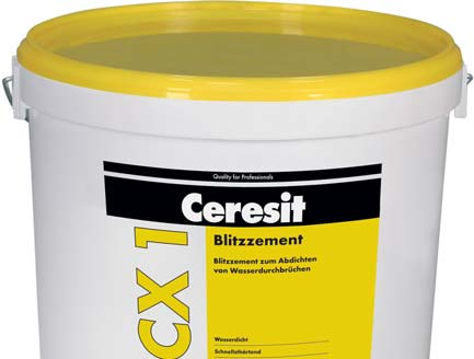CX 1 Cement błyskawiczny Bardzo szybkowiążący materiał do tamowania przecieków wody CX_1_KT_04.