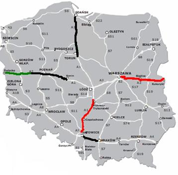 System Partnerstwa Publiczno-Prywatnego System PPP stosowany na płatnych autostradach Odcinki wybudowane: 362 km Gdańsk Grudziądz (A1) 90 km Nowy Tomyśl Konin (A2) 149 km Katowice Kraków (A4) 61 km