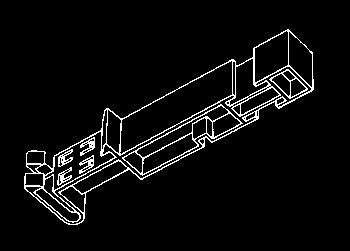 Quitra 4000 Montaż systemu Moduclic Na szynie DIN (rozstaw = 200 mm) ezpośrednio na szynach zbiorczych, ustawionych co 60 mm (rozstaw = 200 mm) MODULI 65 MODULI 200 828145