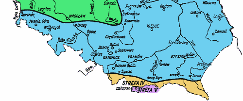 Temperatura zewnętrzna θ e PN-EN 12831 NB.