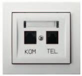 seria Kier Gniazda podtynkowe Prąd znamionowy: 16A seria kompaktowa, podtynkowa biały nr 00 Gniazda podtynkowe Prąd znamionowy: 16A beżowy nr 01 satyna light nr 45 brązowy metalik nr 52 GP-1W/00 1712