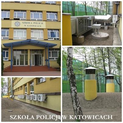 2. Ekoinnowacje w Katowicach podmioty zewnętrzne Szkoła Policji w Katowicach Termomodernizację Szkoły Policji przeprowadzono kompleksowo i w kilku etapach.