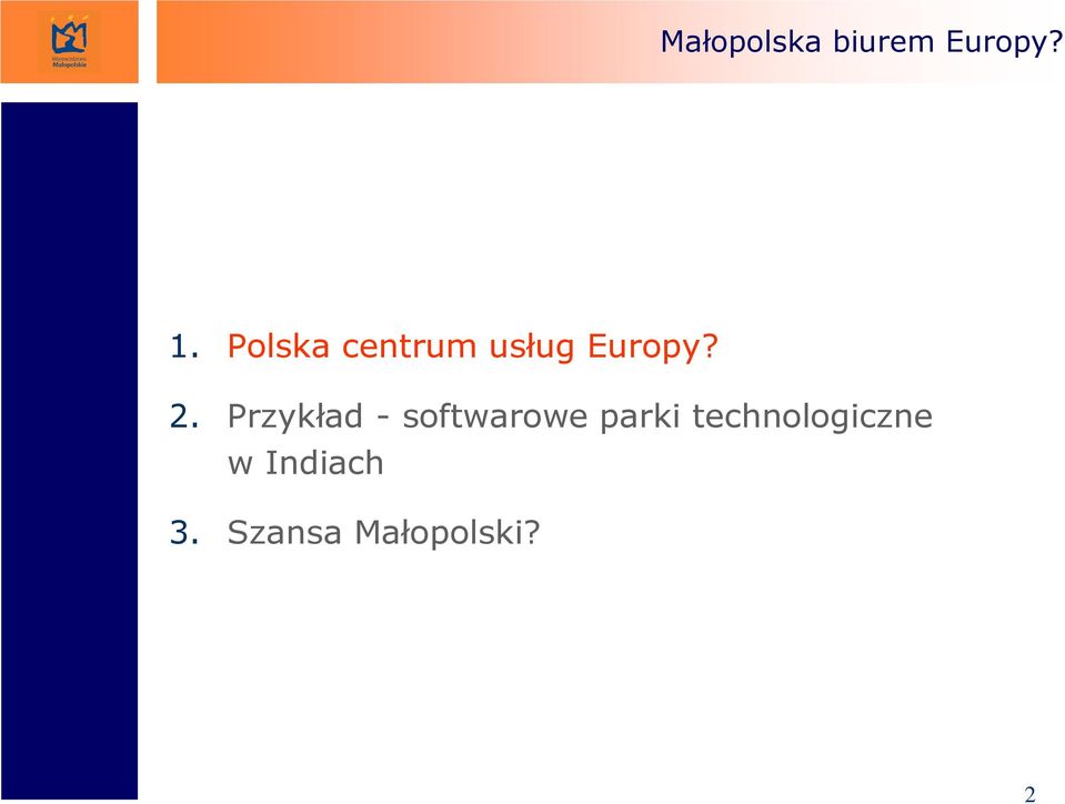 Przykład - softwarowe parki