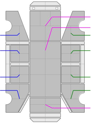 6 Drzwi tyłu nadwozia Wgniecione Pojazd nosi typowe dla jego okresu eksploatacji uszkodzenia powłoki lakierowej ( zarysowania, odpryski itp.