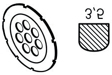 Tarcze frezujące do urządzenia ROTON Frez z twardego metalu Ø 110 x 4 mm, okrągły 5102402: Frez z twardego metalu Ø 110 x 4 mm, okrągły Frez z twardego metalu Ø 110 x 3.