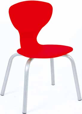 WYPOSAŻENIE PRACOWNI Krzesło FLEXI OPARCIE Wyróżniające się nowoczesnym i ergonomicznym kształtem. Krzesełko z siedziskiem z tworzywa sztucznego w 5 kolorach. Stelaż w kolorze srebrnym.
