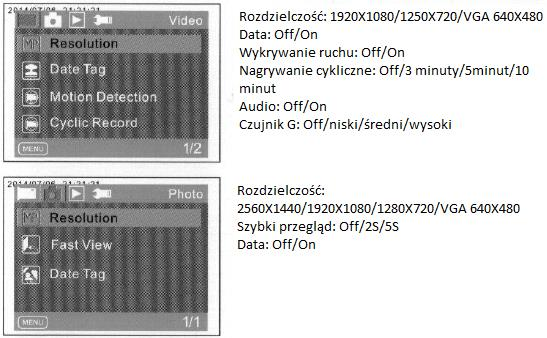 TRYB WIDEO Aby rozpocząć nagrywanie, włącz tryb nagrywania wideo. Jeżeli na wyświetlaczu LCD nie pojawiła się ikona, wciśnij przycisk Zasilanie/tryb kilkakrotnie aż do momentu jej pojawienia się.