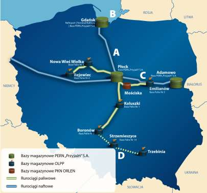 Projekty zwiększające wykorzystanie transportu rurociągowego Projektem, który pozwoliłby także zwiększyć udział transportu rurociągowego jest projekt budowy rurociągu Boronów Trzebinia.