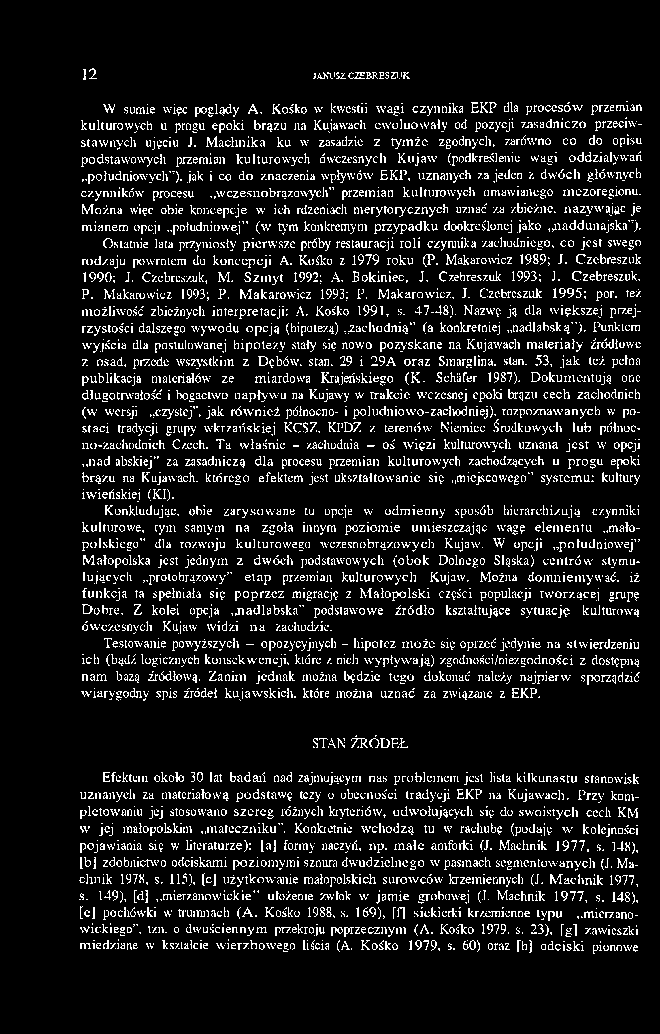 12 JANUSZ CZEBRESZUK W sumie więc poglądy A.
